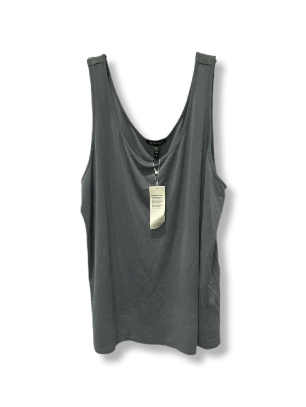 Eileen Fisher Charcoal Gray Scoop Neck Tank